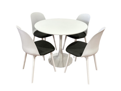 Polar 5pce Dining Suite - White