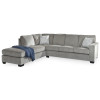 Bendigo LHF Chaise With 3 Seater - Alloy