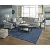 Bendigo LHF Chaise With 3 Seater - Alloy