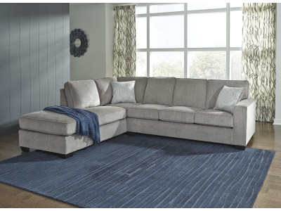 Bendigo LHF Chaise With 3 Seater - Alloy