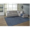 Bendigo RHF Chaise With Sofa Bed - Alloy