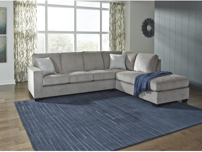 Bendigo RHF Chaise With 3 Seater - Alloy