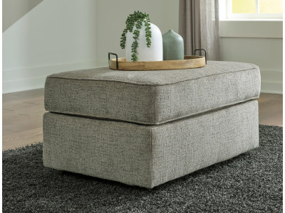 Harlow Ottoman - Pewter