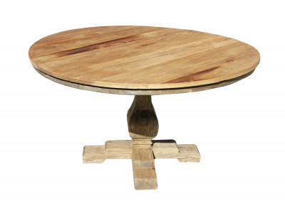 Bordeaux 1400 Solid Top Round Dining Table